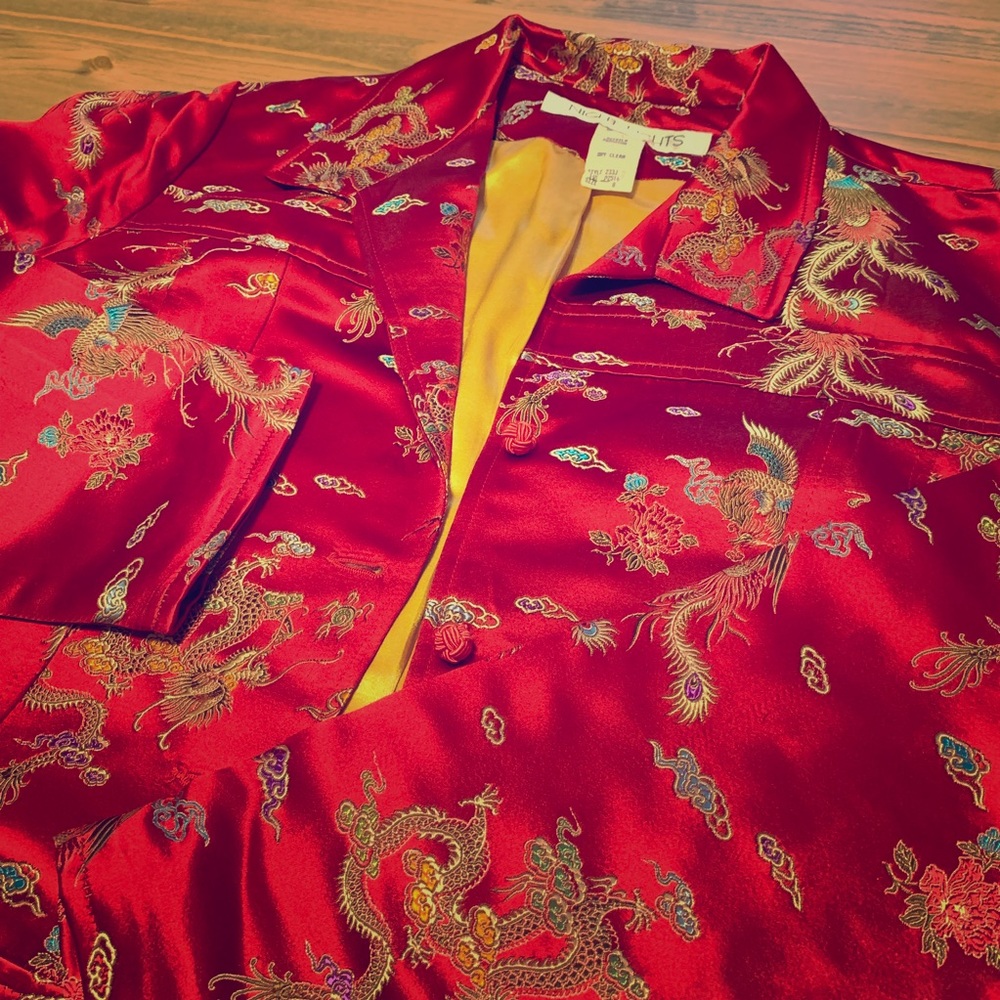 Unique Asian-Inspired Silk Jacket